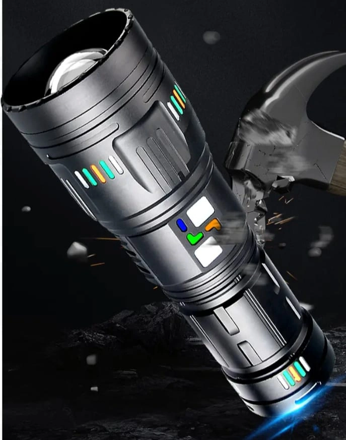 F.b.ı Pro F-3002 Alüminyum Tg Led Gece Şeritli Type-C Şarjlı El Feneri