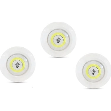 Kablosuz Uzaktan Kumandalı 3Lü Led Lamba Seti