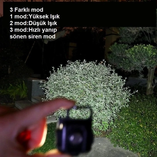 Mini 30 Ledli Mıknatıslı Anahtarlık Flash Kamp Lambası Askılı Kapak Açacaklı Şarjlı Fener