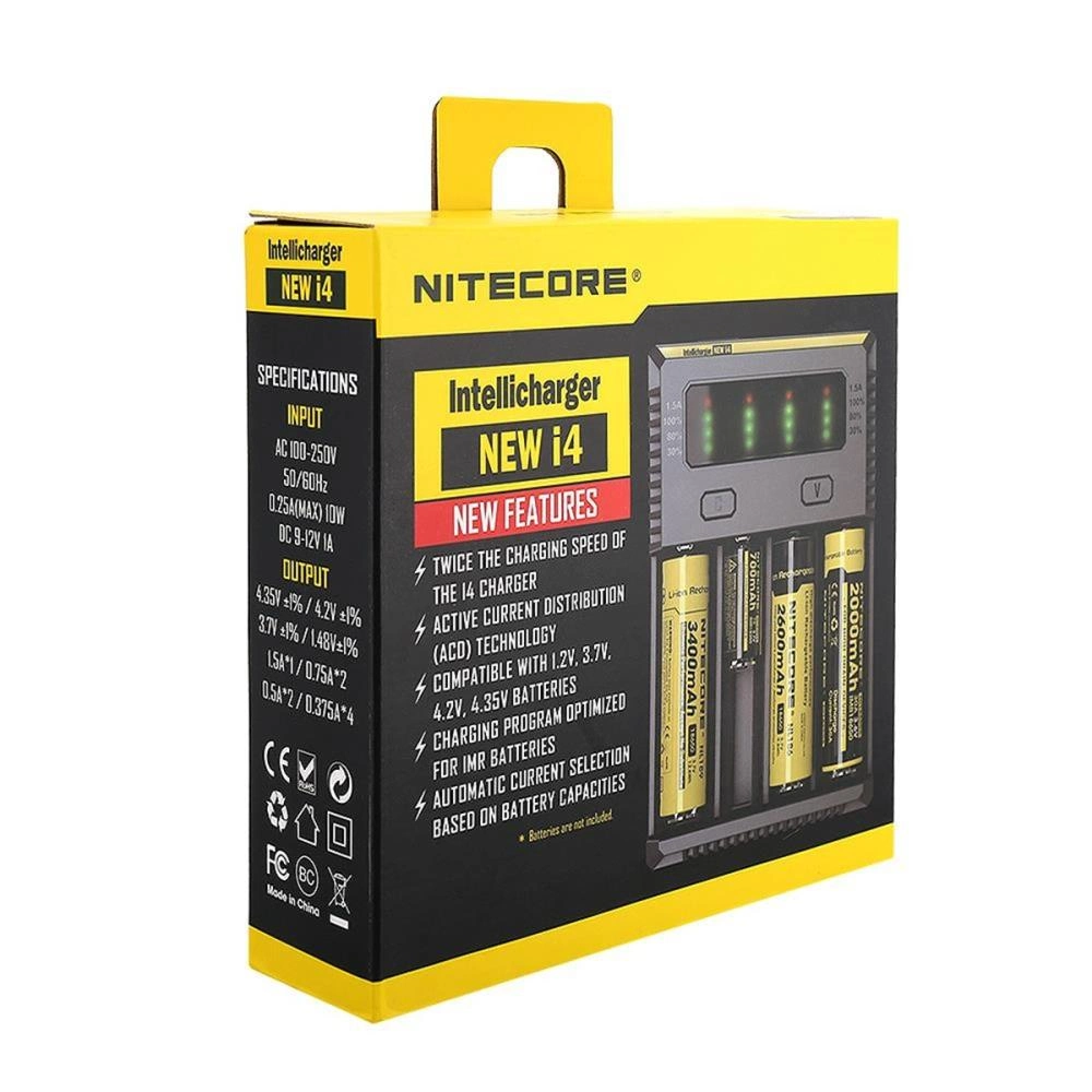 Nitecore New İ4 İntelli Charger Li-İon / Nı-Cd / Nı-Mh Pil Şarj Cihazı