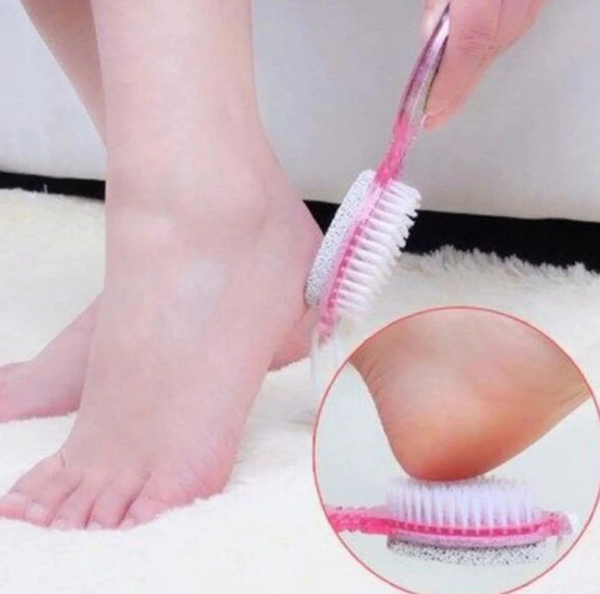 Törpülü Fırçalı Topuk Taşı - 4İn1