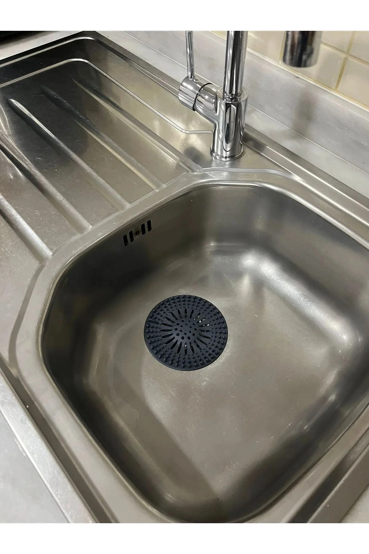 Yuvarlak Süzgeçli Silikon Mutfak Lavabo Ve Küvet Süzgeci Gider Süzgeci