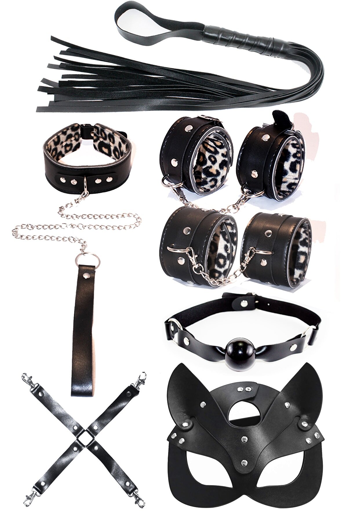 PinkStore Leopar Desenli̇ Fantezi̇ Set