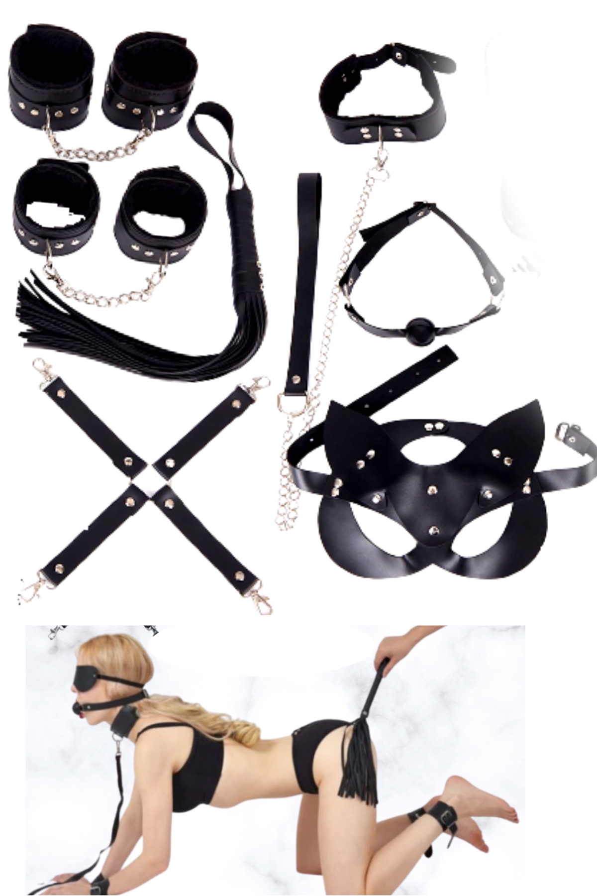 PinkStore Si̇yah Fantezi̇ Set