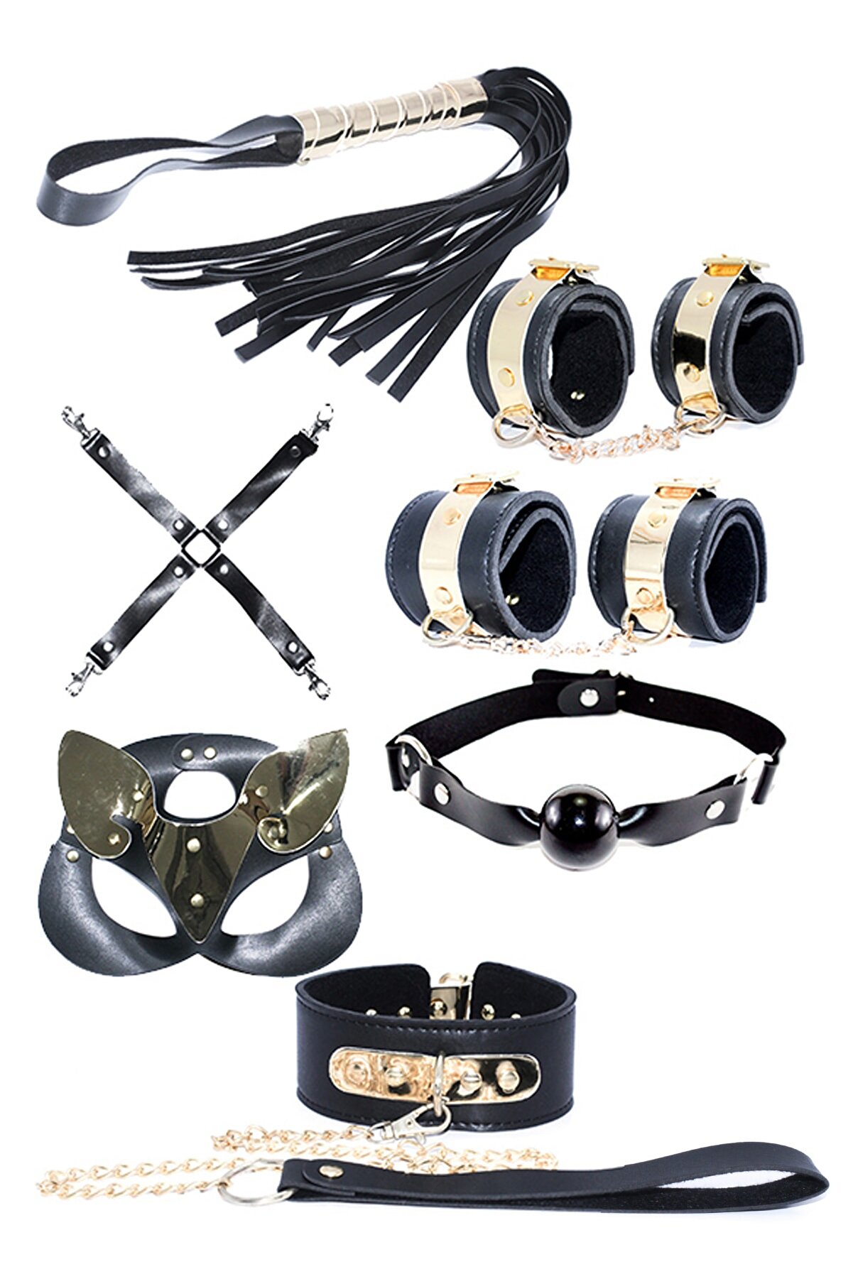 PinkStore Gold Detaylı Fantezi̇ Set