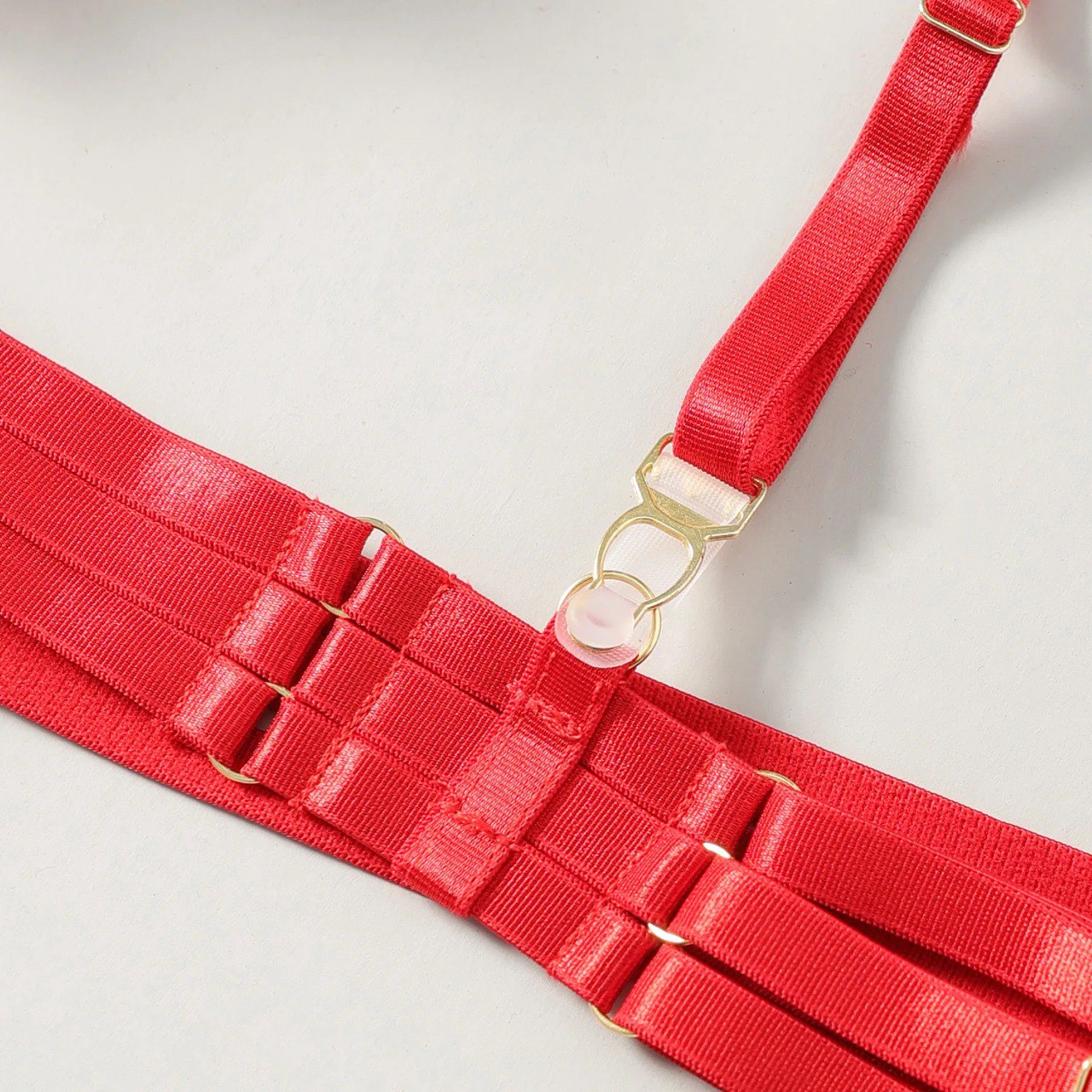 PinkStore Kadın İthal Saten Etekli̇ Sexy Fantazi̇ Jarti̇yer Takım