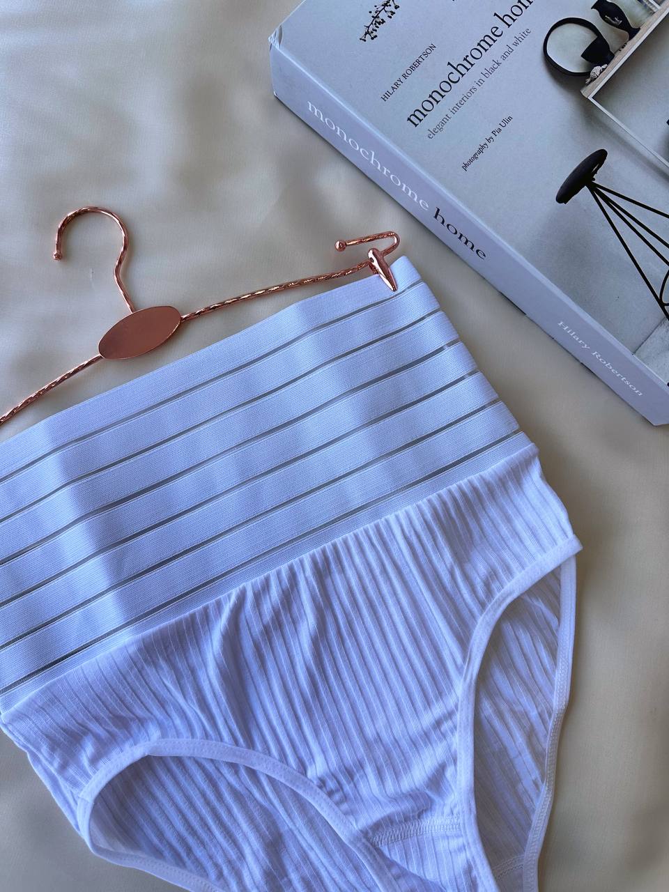 PinkStore Kadın Beyaz  Korse K&uuml;lot Takımı