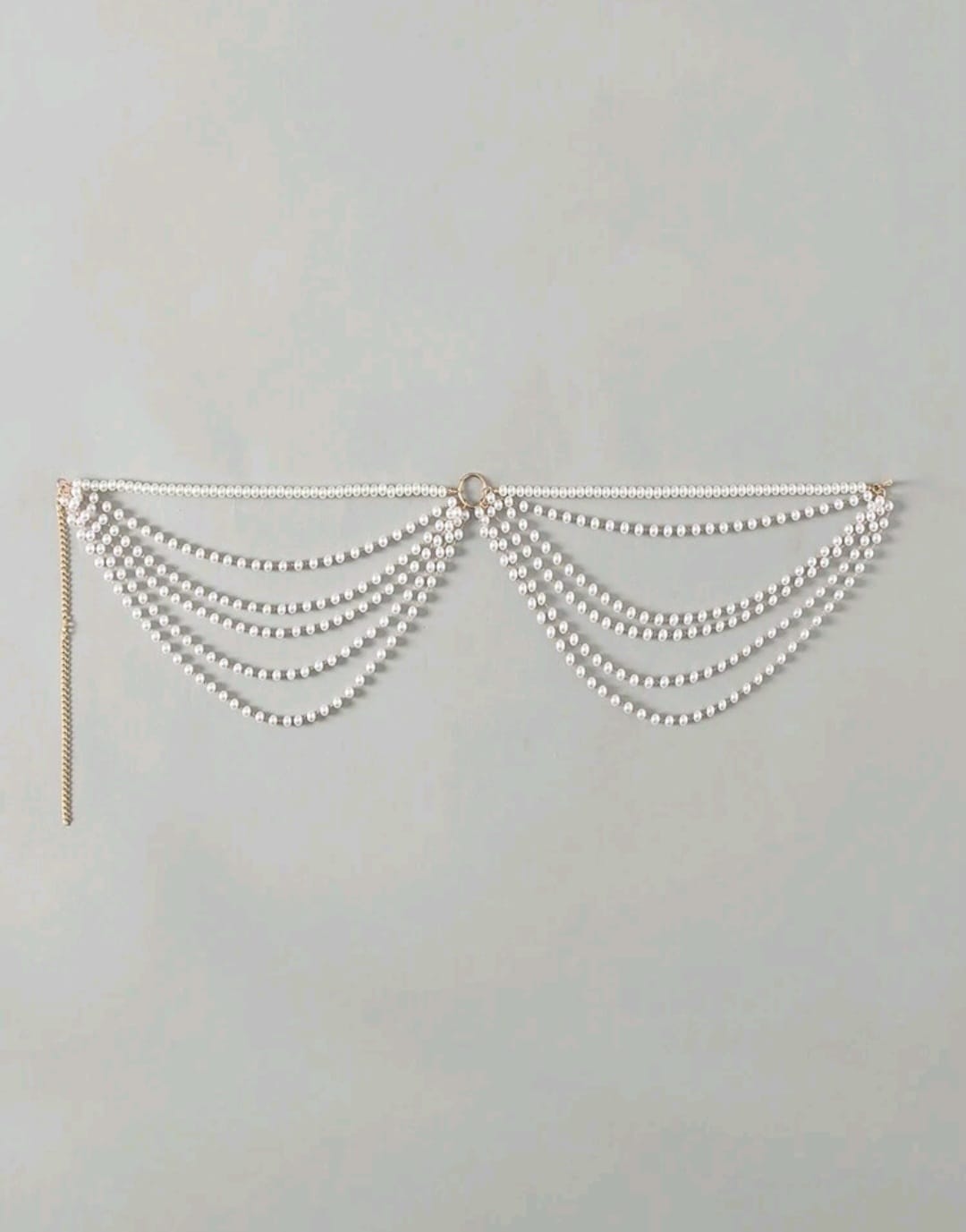 PinkStore İnci̇ Şıklığıyla Plajlarda Parla – Ayarlanabi̇li̇r Bi̇ki̇ni̇ Zi̇nci̇r Aksesuarı