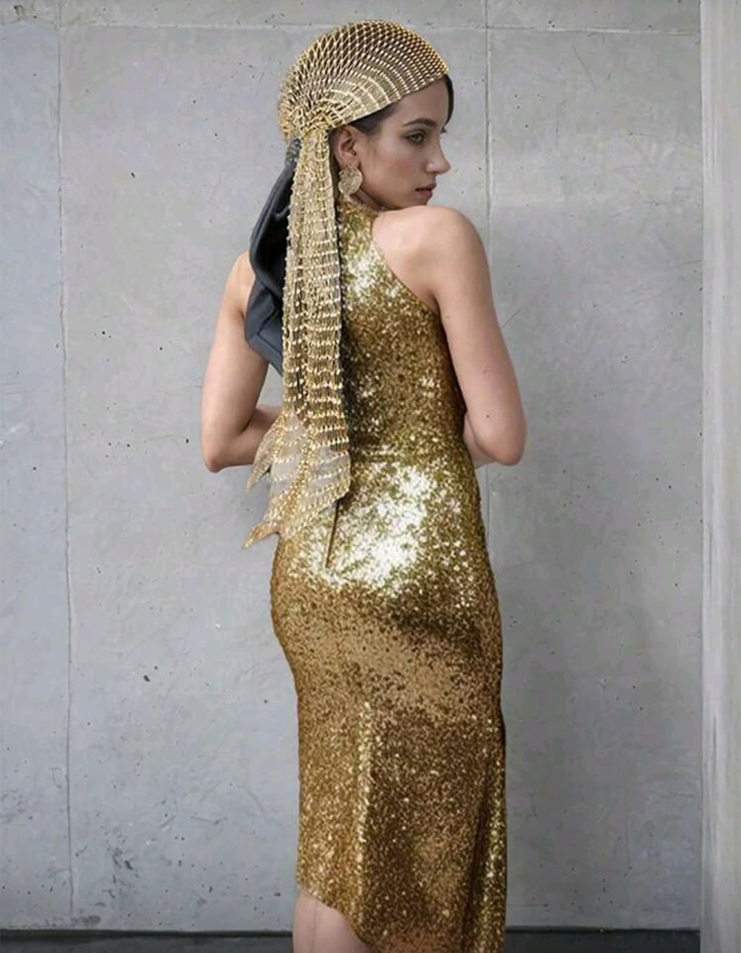 PinkStore Taşlı Kafa Aksesuarı Kri̇stal Bandana