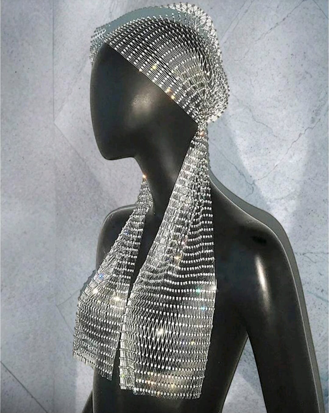 PinkStore Taşlı Kafa Aksesuarı Kri̇stal Bandana