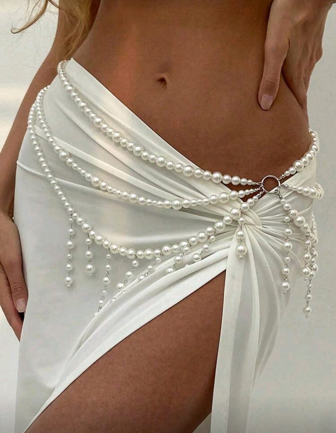 PinkStore Bel Aksesuarı, Seksi̇ Görünümlü , İnci̇li̇ Kostüm