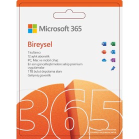 Microsoft 365 Bireysel 1 Yıl Abonelik