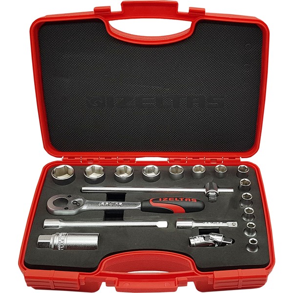 İzeltaş Izeltaş 1110006019 3/8'' Altı Köşe Lokma Anahtar Takımı 19