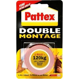 Pattex Henkel Pattex Henkel Pattex Double Montage 120 kg Montaj Bant 19 mm 1 5