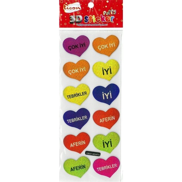 Ticon 3D Sticker Puffy 256028 3D-41