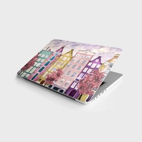 Sticker Art Laptop Sticker Bilgisayar Notebook Pc Kaplama Etiketi Amsterdam Yağlıboya Renkli