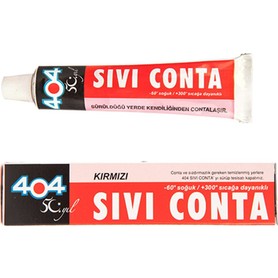 404 Sıvı Conta Kırmızı 45 gr Yüksek Isıya Dayanıklı Tek Bileşenli