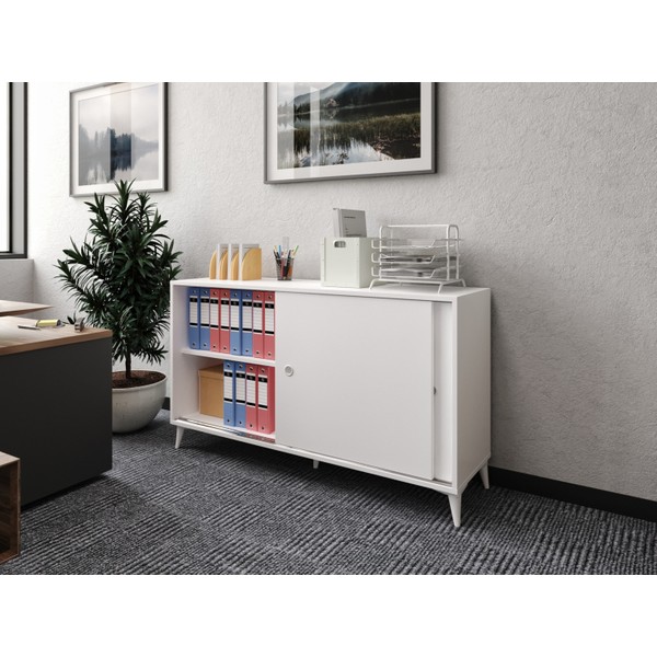 Kzn Home Joker Ofis Dolabı Dosya Dolabı Beyaz - Tamamı Mdf