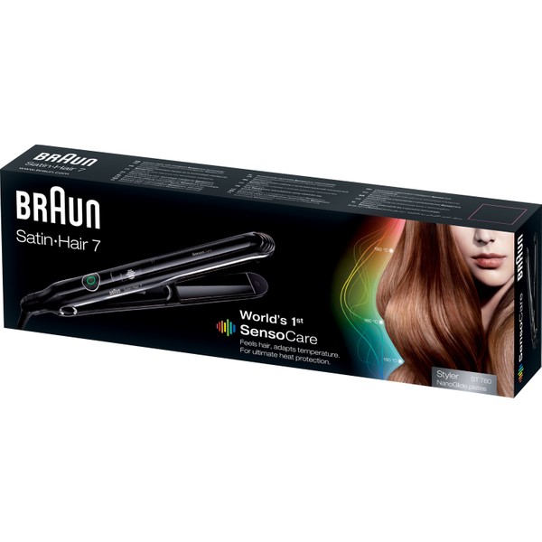 Braun Satin Hair 7 Sensocare St780 Saç Düzleştirici – Hızlı Isınma, Ayarlanabilir Isı, 24 Mm
