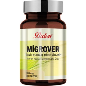 Balen Migrover Bitki Ekstraktları Ve Vitamin İçeren Kapsül 720 Mg 60
