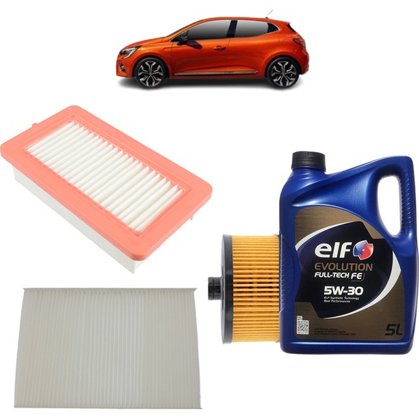 Mais Renault Clio 5 3Plus Filtre Bakım Seti 1.0 1.3 tCe Evolution Yağlı 2019 Sonrası