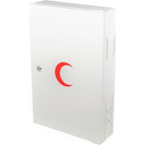Eym Akşan Metal Kilitli Kapaklı Ecza Dolabı Beyaz 416 Sağlık İçin Güvenli Depolama