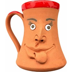 Bayankuş Kabartma Emojili El Yapımı Seramik Kupa