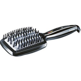 Babyliss Liss 200 Derece İyon Etkili Otomatik Kapanır 3D Isıtmalı Düzleştirici Saç Fırçası Siyah