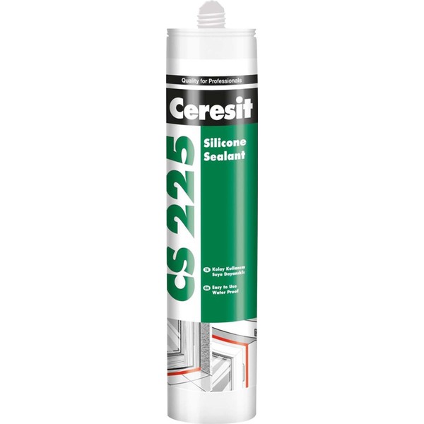 Ceresit CS 225 Şeffaf Silikon 280GR Suya Dayanıklı Yalıtım ve Yapıştırma İçin Kolay Kullanım
