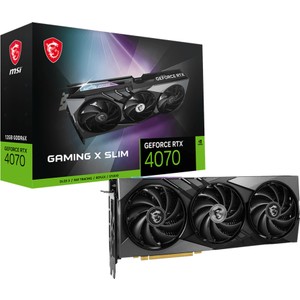 MSI VGA GeForce RTX 4070 Gaming X Slım 12G RTX 4070 12GB GDDR6X 192B DX12 PCIe 4.0 X16