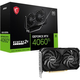 MSI GeForce RTX 4060 Ti Ventus 2x Black 8G OC Gddr6 8GB Gddr6 Dp HDMI 128 Bit