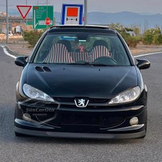 ŞüsCarOto Aksesuar Peugeot 206 206+ 1998-2012 Uyumlu Üniversal Astra H Lip Esnek Ön Lip 2 Parça Tampon Altı Dil Karlık Ön Ek