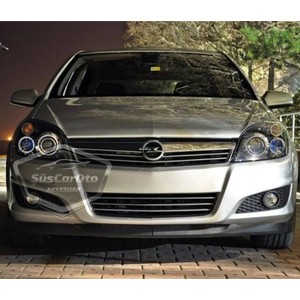 ŞüsCarOto Aksesuar Opel Astra H 2004-2014 Uyumlu Üniversal Astra H Lip Esnek Ön Lip 2 Parça Tampon Altı Dil Karlık Ön Ek