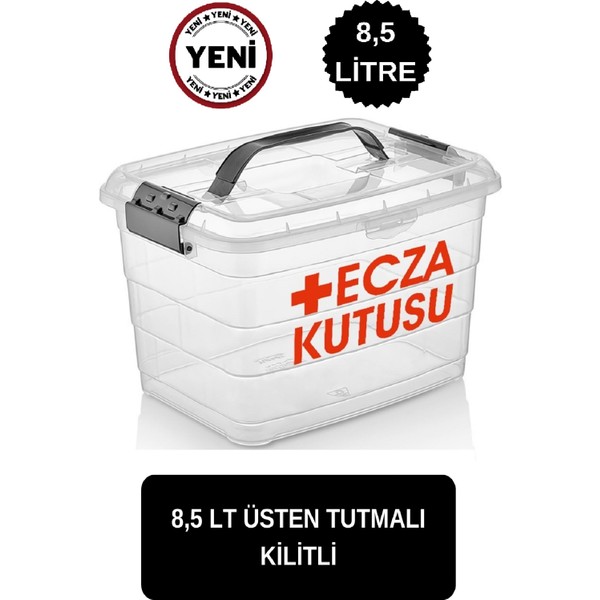 Deembro 8 5 Lt Ecza Kutusu Ilk Ecza Dolabı Çantası Kutusu Saklama Kabı Kutusu Dolabı Ecza Kutusu