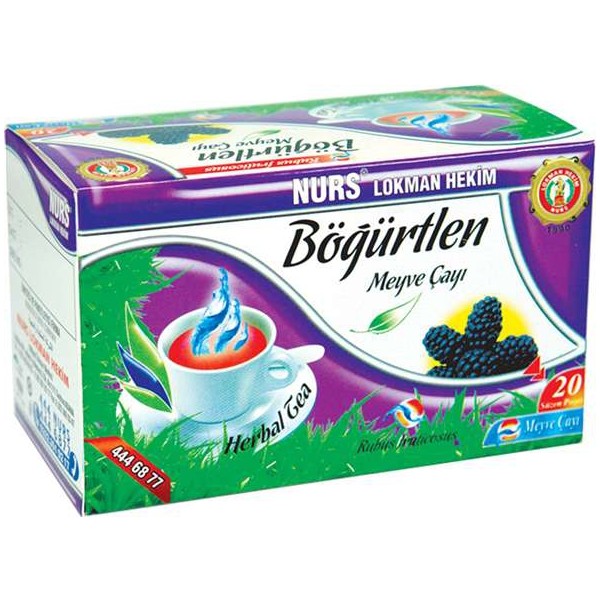 Nurs Lokman Hekim Böğürtlen Meyve Çayı - 20 Süzen