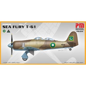 Pm Model Hawker Sea Fury T-61 Pm Model Avcı-Eğitim Uçağı Demonte Plastik