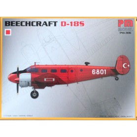 Pm Model Beechcraft D-18S Yolcu-Yük Uçağı PM Model Demonte Plastik Uçak Maket