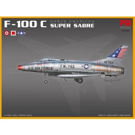 Pm Model North American F-100 C Super Sabre Pm Model Avcı-Bombardıman Uçağı Demonte Plastik