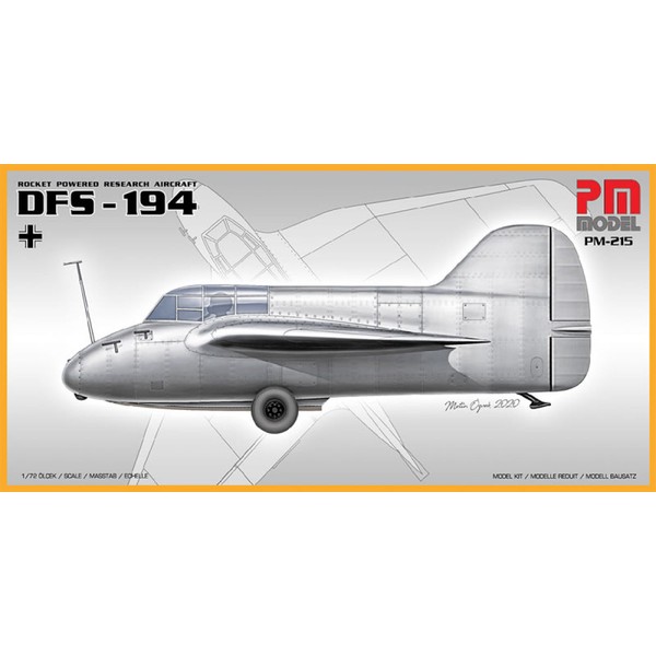 Pm Model Rocket Powered Research Aircraft DFS-194 Pm Model Roket Motorlu Uçak Demonte Plastik