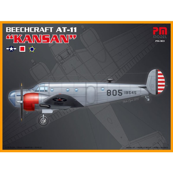 Pm Model Crewturk Beechcraft At-11 Kansan Plastik