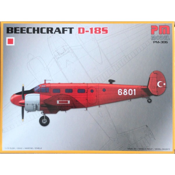 Pm Model Beechcraft D-18S Yolcu-Yük Uçağı PM Model Demonte Plastik Uçak Maket