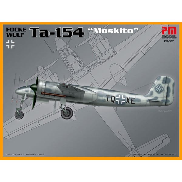 Pm Model Crewturk Focke Wulf TA-154 Plastik