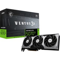 MSI VGA GeForce RTX 5070 Ti 16G Ventus 3x OC RTX 5070 Ti 16GB GDDR7 256 B DX12 PCIe 5.0 X16