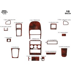 Mars Cockpit Design Opel Astra G Konsol-Torpido Kaplama 1998-2003 Maun