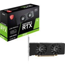 MSI VGA GeForce RTX 3050 Lp E 6G OC RTX 3050 6GB Gddr6 96B DX12 PCIe 4.0 X8
