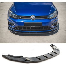 MKG Otomotiv Vw Golf 7.5 R Tampon Ön Lip Plastik Parlak Siyah Karlık-Ön-Ek-Bodykit 2017 2018 2019 2020 2021