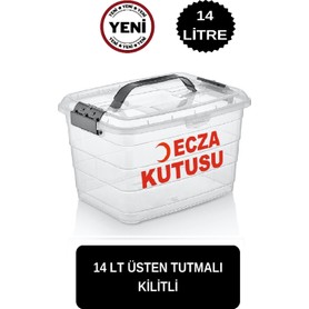 Deembro Kızılay Logolu Ecza Kutusu 14 Lt Ecza Dolabı Çantası Ilaç Kutusu Ilaç Saklama Kabı Kutusu Dolabı