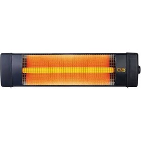 CVS Dn 3002 2500 Watt Elektrikli Infrared Isıtıcı Duvar Tipi Kullanım İçin Şık Siyah
