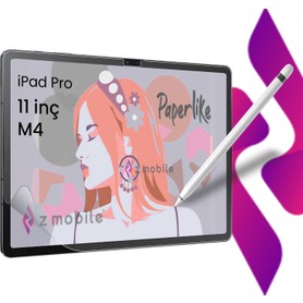 Z-Mobile iPad Pro 11" M5/M4 Uyumlu Paperlike Nano Kırılmaz Ekran Koruyucu Kağıt Hissi Paper Like
