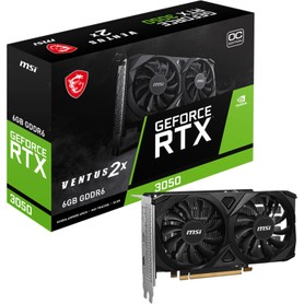 MSI VGA GeForce RTX 3050 Ventus 2x E 6G OC RTX 3050 6GB Gddr6 96B DX12 PCIe 4.0 X8